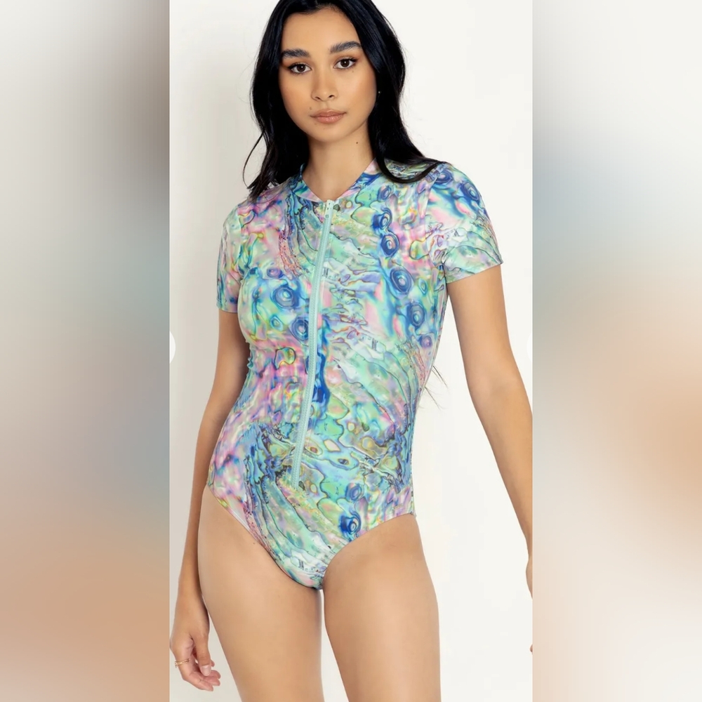 Blackmilk Abalone Short Sleeve Reef Suit - Limited